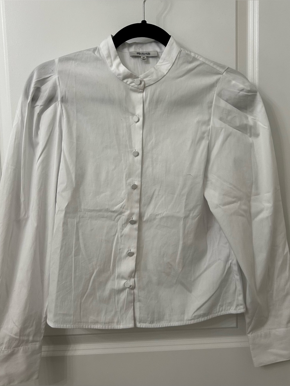 NWOT Madewell White Button Down Blouse Size XS